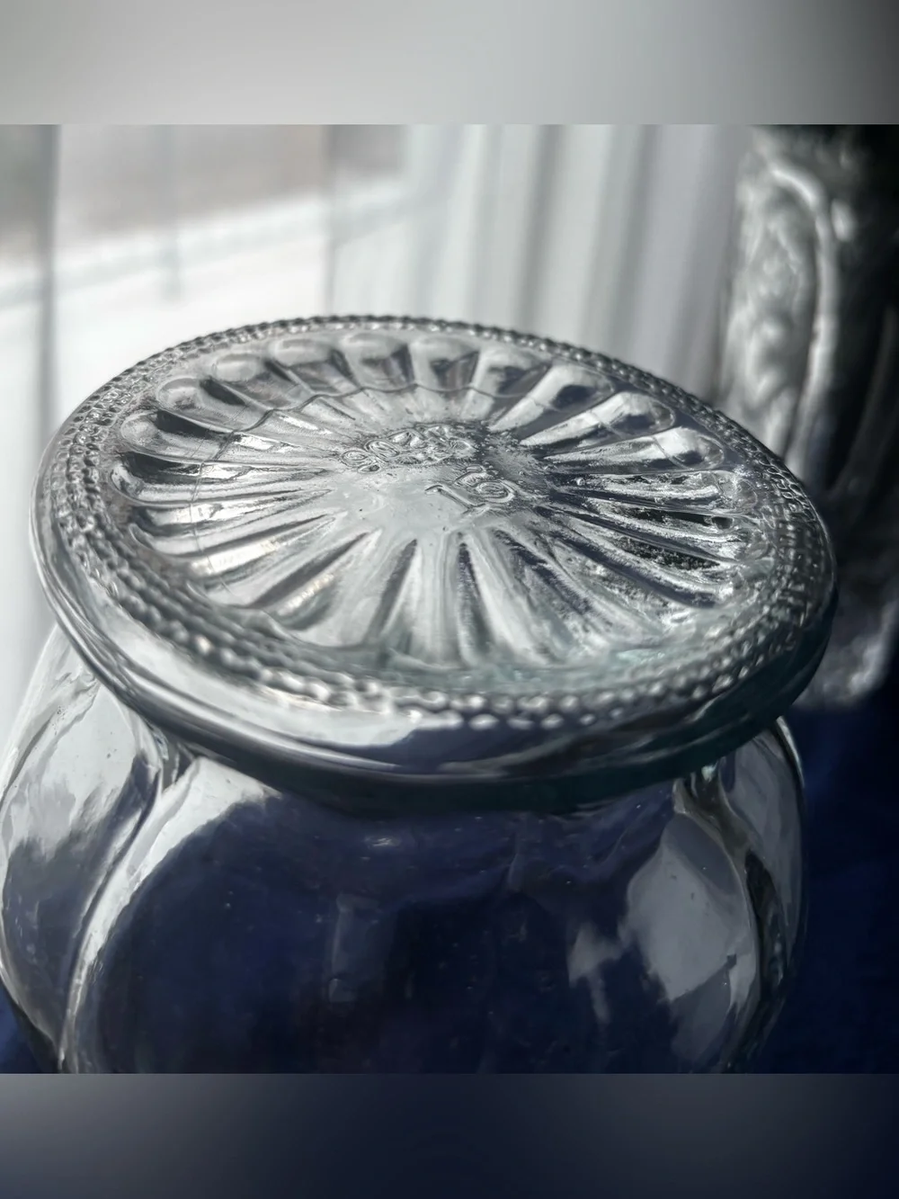 Vintage Hoosier Glass 4093-B Hexagonal Fluted Clear Vase - 10